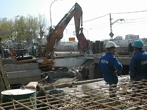 Les obres de la Riera d'Arenys de Mar